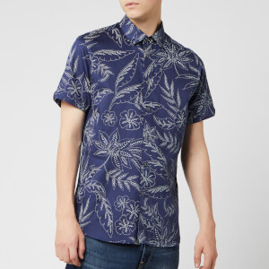 Ted Baker Men's Damiem Short Sleeve Shirt - Navy