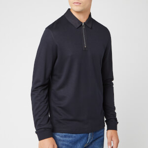 Ted Baker Men's Mytype Long Sleeve Polo Shirt - Navy