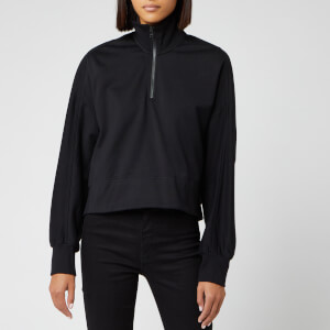 Y-3 Women's Staked Logo Half Zip Sweatshirt - Black