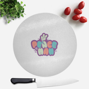 Peace Man Round Chopping Board