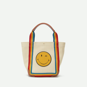 Anya Hindmarch Women's Printed Wink Pont Mini Canvas Tote Bag - Stone