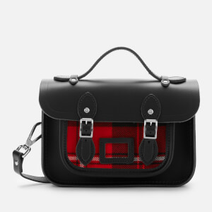 The Cambridge Satchel Company Women's Mini Satchel - Black with Strome Cunningham Tartan