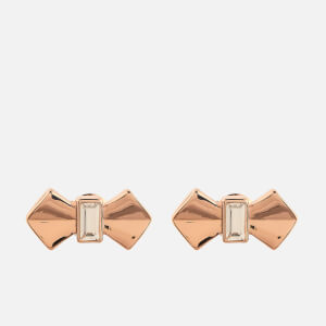 Ted Baker Women's Susli Solitaire Bow Stud Earrings - Rose Gold