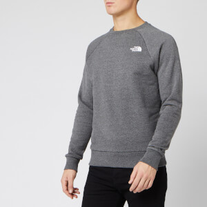 The North Face Men's Raglan Redbox Crew Neck Sweatshirt - TNF Medium Grey Heather