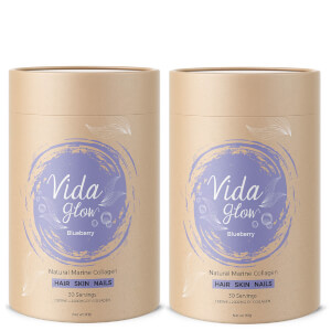 2 x Vida Glow Marine Collagen Sachets - Blueberry 30 x 3g