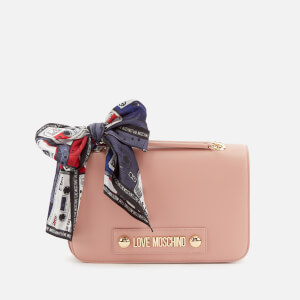 Love Moschino Women's Shoulder Bag with Scarf - Pink