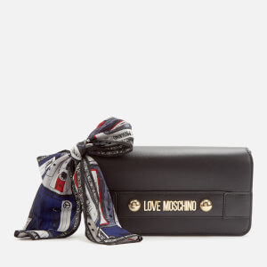 Love Moschino Women's Cross Body Bag with Scarf - Black