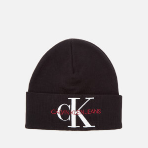 Calvin Klein Jeans Women's Basic Women Knitted Beanie - Black Beauty