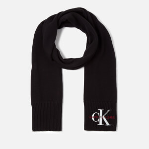 Calvin Klein Jeans Women's Basic Women Knitted Scarf - Black Beauty