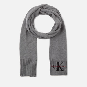 Calvin Klein Jeans Women's Basic Women Knitted Scarf - Mid Grey Heather