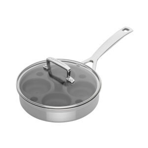Le Creuset 3Ply Stainless Steel Saute Pan with Poaching Insert - 20cm