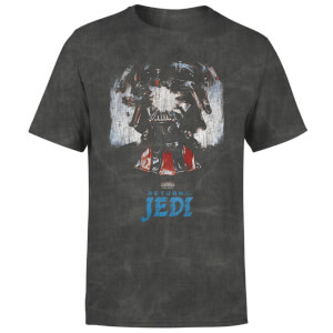Star Wars ShatteRot Vader Herren T-Shirt - Schwarz Acid Wash