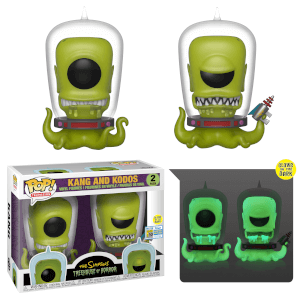 SDCC 2019 EXC The Simpsons Kang and Kodos 2 Pack Pop! Vinyl Figures