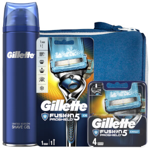 Gillette Fusion5 Proshield Chill Shaving Kit with Wash Bag