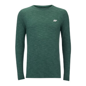 Performance 2 Pack Long Sleeve T-Shirts - Charcoal Marl/Green Marl