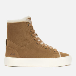 UGG Women's Beven Suede Hi-Top Trainers - Chestnut