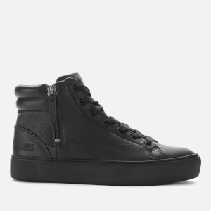 UGG Women's Olli Leather Hi-Top Trainers - Black