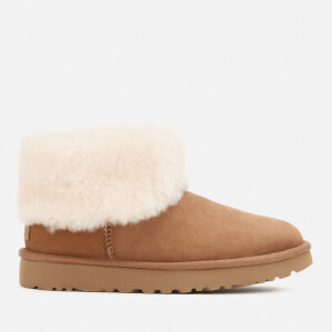 UGG Women's Classic Mini Exposed Sheepskin Boots - Chestnut