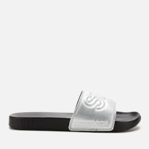 Superdry Women's Colour Change Pool Slide Sandals - Silver