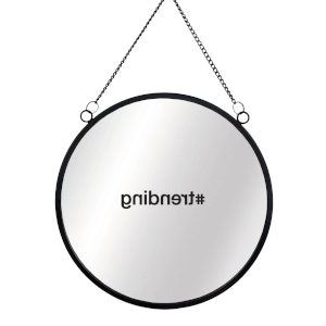 #Trending Round Mirror & Vinyl Sticker