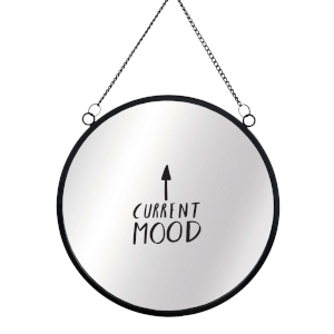 Current Mood Round Mirror & Vinyl Sticker