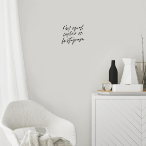 I'm Much Cooler On Instagram Wall Art Vinyl