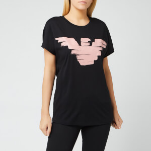 Emporio Armani Women's Brush Stroke Eagle T-Shirt - Black