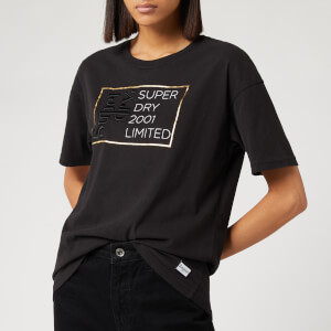 Superdry Women's Mila Oversized Graphic T-Shirt - Black