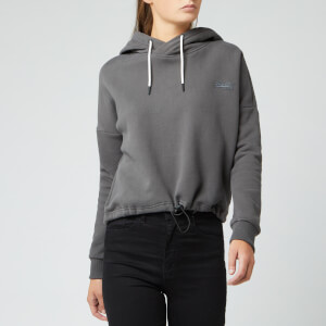 Superdry Women's Ol Elite Crop Hoody - Slate
