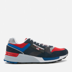 Polo Sport Ralph Lauren Men's Trackstar Runner Style Trainers - Navy/Rl2000 Red/Saphire Star