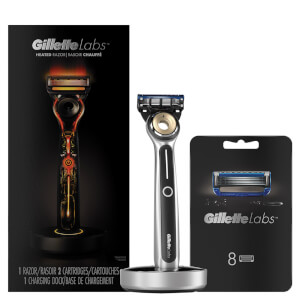 GilletteLabs Heated Razor For Men Starter Kit + 8 Blades