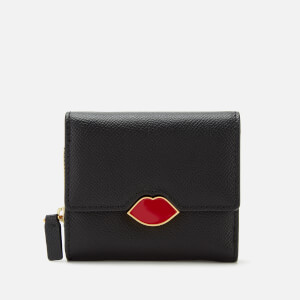 Lulu Guinness Women's Lip Saffie Wallet - Black