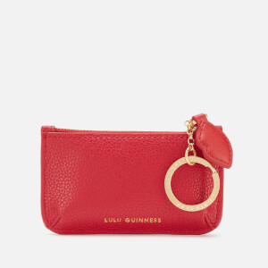 Lulu Guinness Women's Cupids Bow Frankie Key Pouch - Classic Red
