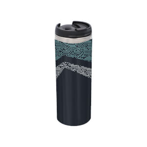 Motherboard Pattern Stainless Steel Thermo Travel Mug - Metallic Finish