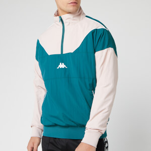 Kappa Men's Authentic 90 Balzac 1/4 Zip Jacket - Petrol/Pink