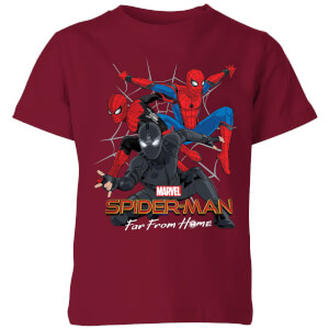 Spider-Man Far From Home Multi Costume Kids' T-Shirt - Burgundy