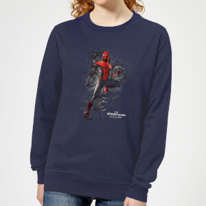 Spider-Man Far From Home Upgraded Suit Women's Sweatshirt - Navy