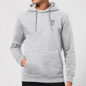 Dazza Pocket Text Hoodie - Grey