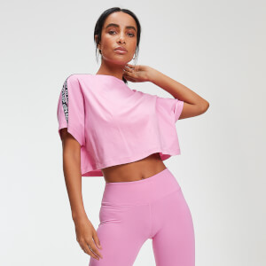 MP Power Women's Crop Tape T-Shirt - Candy