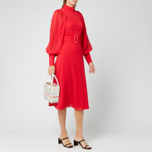 ROTATE Birger Christensen Women's Number 37 Dress - High Risk Red