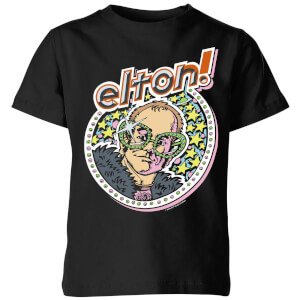 Elton John Star Kids' T-Shirt - Black