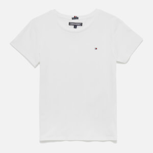 Tommy Kids Girls' Short Sleeve T-Shirt - Bright White