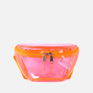 Eastpak Women's Authentic Transparent Springer Bum Bag - Fluo Pink Film