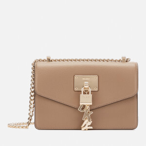 DKNY Women's Elissa Small Shoulder Flap Bag - Dune