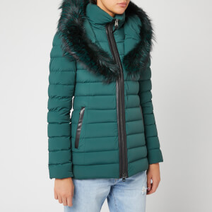 Mackage Women's Kadalina Fur Trim Coat - Green