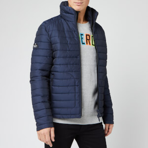 Superdry Men's Double Zip Fuji Coat - Deep Marine
