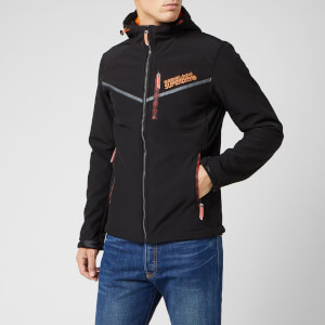 Superdry Men's Hooded Paralex Windtrekker Jacket - Jet Black