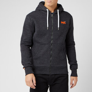 Superdry Men's Orange Label Classic Zip Hoody - Nightshade Black Marl