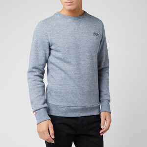 Superdry Men's Orange Label Crew Sweatshirt - Creek Blue Grindle