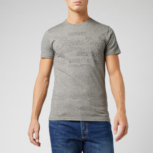Superdry Men's Shirt Shop Embossed T-Shirt - Jasper Grey